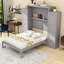Lit escamotable avec structure en bois massif, armoire escamotable avec 2 armoires et tablettes de rangement-1473838441-1447146557