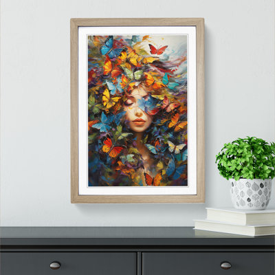 Butterfly Expressionism Art - Framed Print
