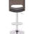 Modern Style Adjustable Stool With Wood Back, 360 Swivel, And Diamond Finish In Weathered Oak Contemporary Oak, Black Upholstery, Back