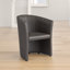 Julio Faux Leather Barrel Chair