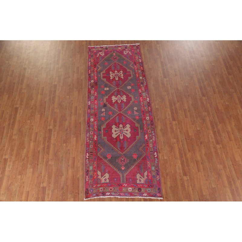 Tapis de couloir géométrique traditionnel 4x11