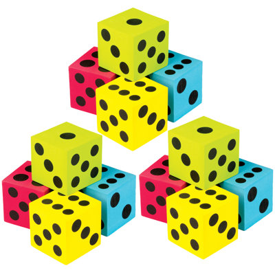 Colorful Jumbo Dice