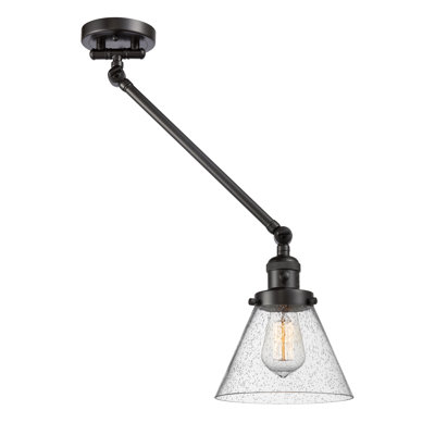 Lampe murale avec bras pivotant à 1 lumière Neill Cone
