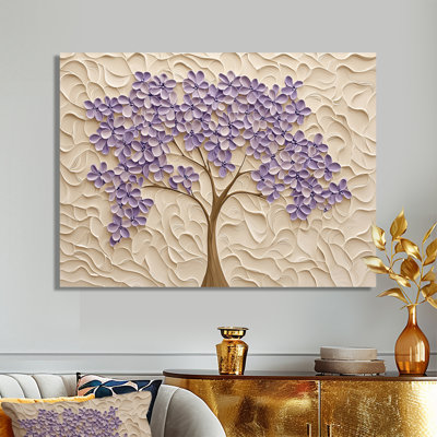 Purple Jacaranda Tree Dreams I - Landscapes Metal Wall Art, Tree Metal Print