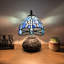 Standwood Tiffany Mini Table Lamp Dragonfly Stained Glass Included LED Bulb 12"H*8"W*8"D-703713801