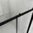 46.5 In. -48 In. W × 72 In. H Sliding Shower  With1/5"  Thick Clear Tempered Glass In Matt Black |    Stainless Steel Handle-121018406