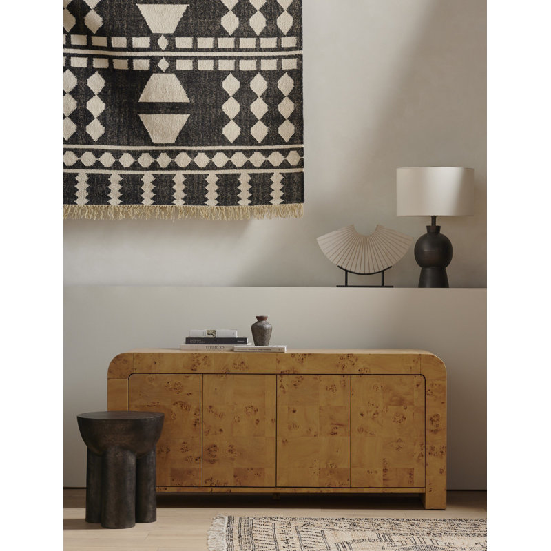End Table, Raw Black