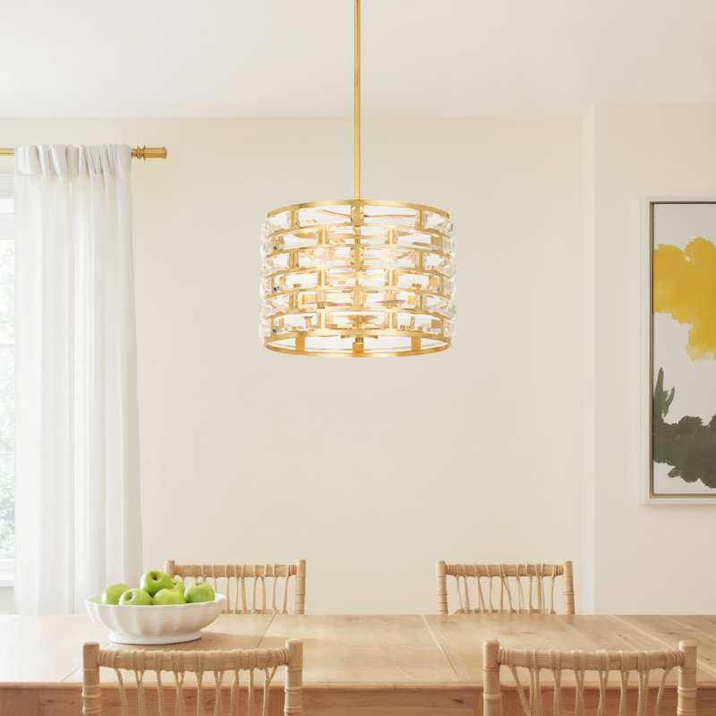 5 - Light Dimmable Drum Chandelier