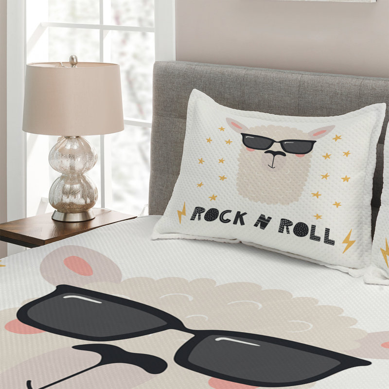 Polyester Coverlet, King Bedspread + 2 Shams