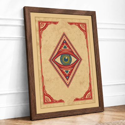 Mystic Eye Mandala Maximalist - Framed Print