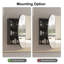 Soini 960mm W 600mm H Frameless Medicine Cabinet Mirror Fixed-1271260829-1250304791