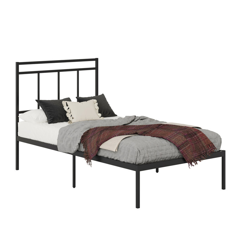 Twin Platform Bed With Headboard