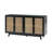 56.8" W Solid and Manufactured Wood TV Stand-2020493058