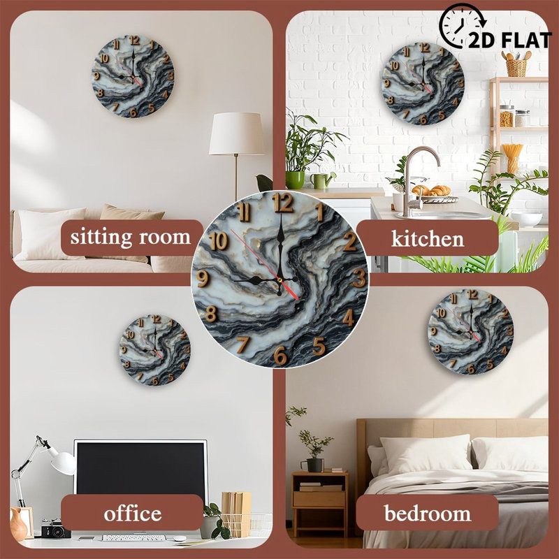 Horloge murale en marbre