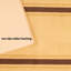 Tapis de couloir beige à poils longs à rayures personnalisées-625236230