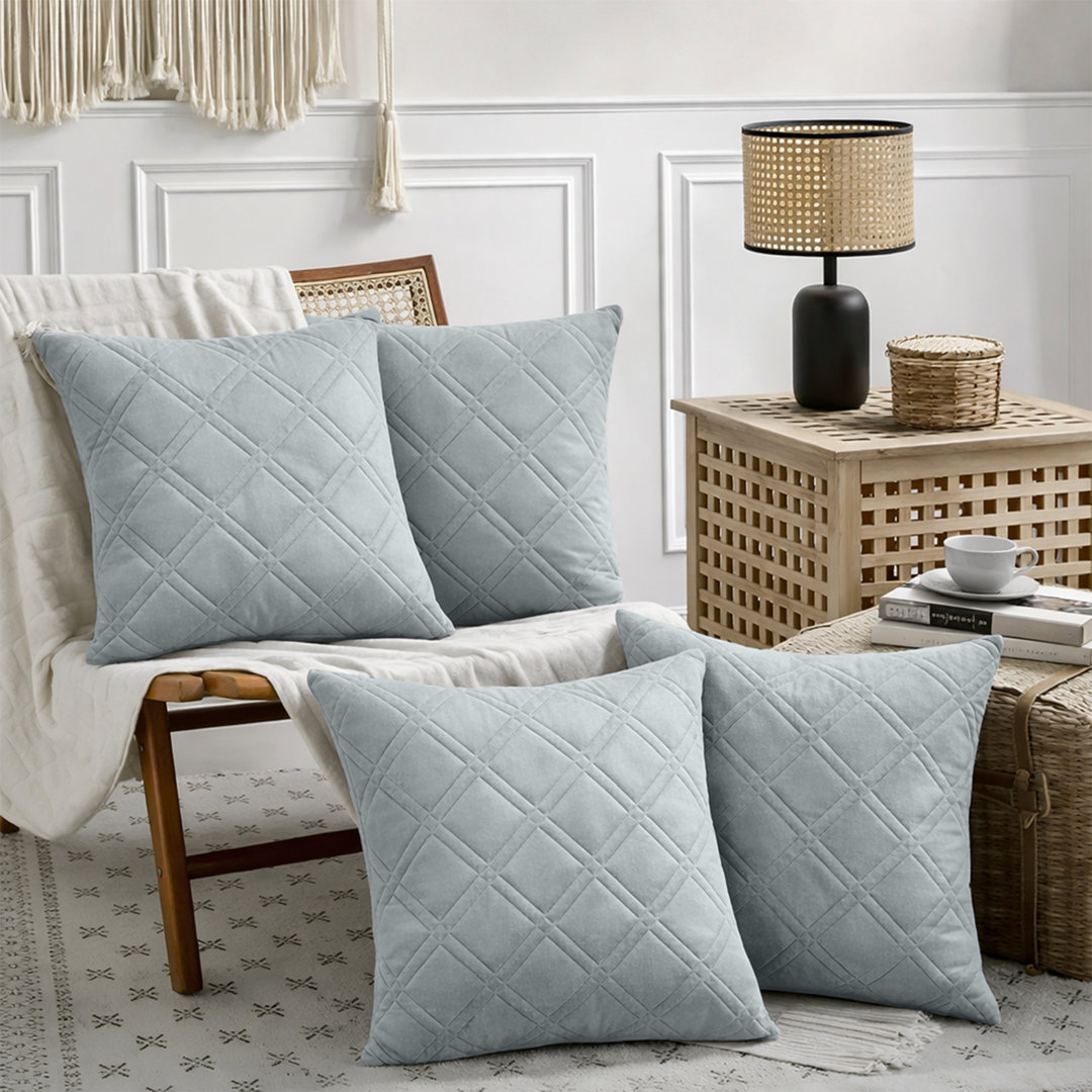 Geometric Square Cushion