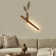Dimmable Walnut Wall Lamp with Vase