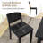 Lark Manor™ Armless Wood Dining Chair Set Of 2 With Rubber Wood Legs Curved Backrest Kitchen-2047664874