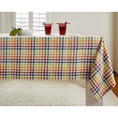 Gingham Check - 100% Pure Linen Tablecloth