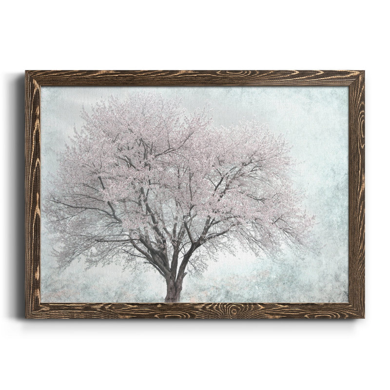 «A Feel Of Spring I», toile encadrée de qualité supérieure - prête à être accrochée, H 24 po x l 18 po x P 1,5 po, Noyer