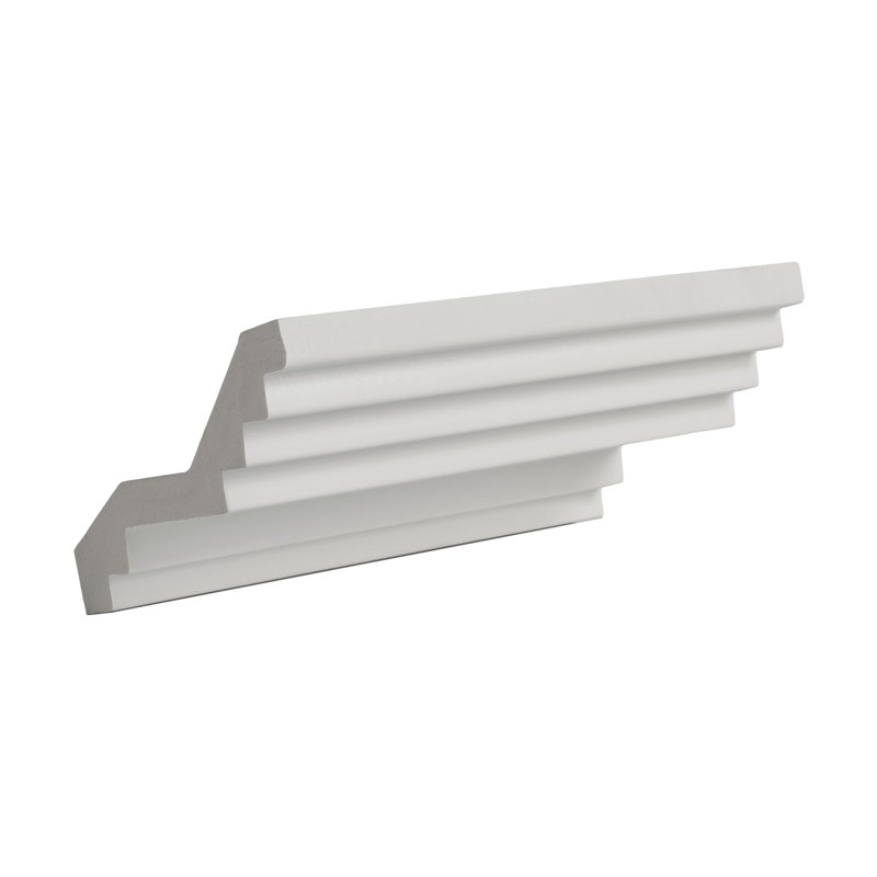 6-inch White Primed Polyurethane Crown Moulding Sample