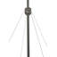 Luminaire suspendu inversé 30 po en argent sterling Cypola