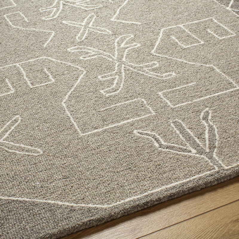 Demie Wool Abstract Indoor Rug, Rectangle 2' x 3'