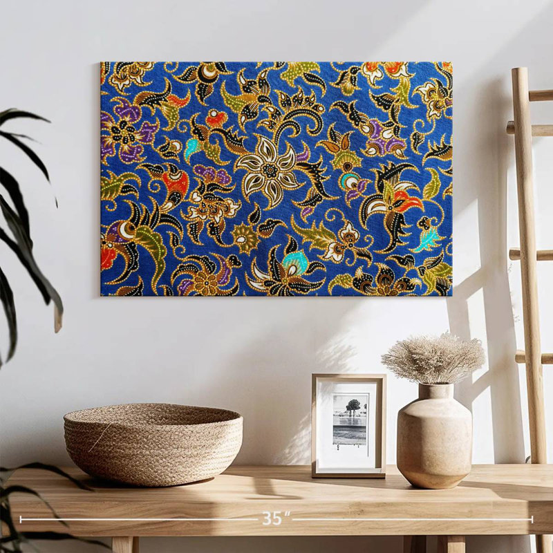 Batik indonésien traditionnel Harnek, H 16 po x l 24 po