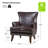 Awad Vegan Leather Wingback Armchair-440105503