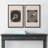 Mid-Century Classic Black Music Record Player Boho Wall Art Decor Framed On Canvas 2 Pieces Print-88158731-88158730