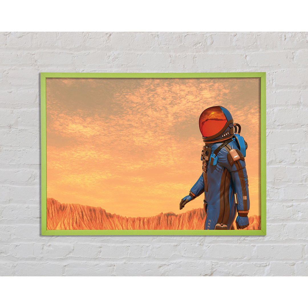 Corniche The Space Man In Mars - Einzelne Bilderrahmen Kunstdrucke