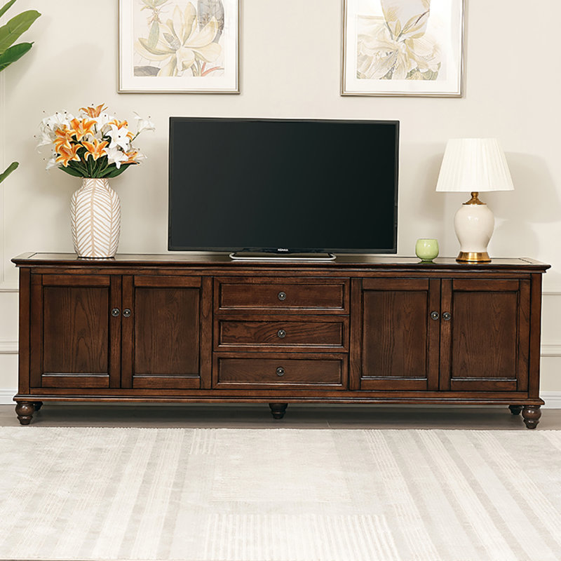 Meuble télé simple American Modern, H 27 po x L 70,9 po x l 17,7 po