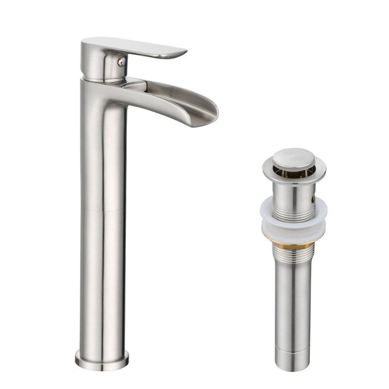 Single-Hole Single-handle Bathroom Faucet, Brushed Nickel