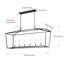 6 luminaires suspendus en fer noir à intensité variable