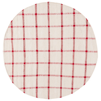 Lamoni Handwoven Recycled Cotton Plaid Rug