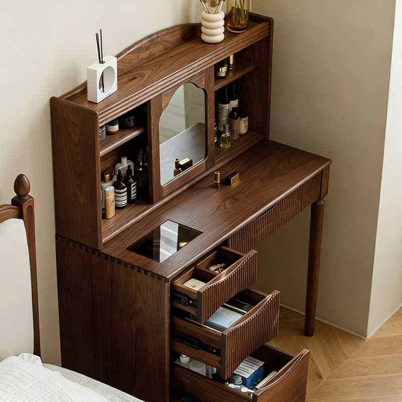 Modern minimalist multi-functional makeup table