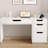 52 Inch Desk with 4 Drawers, Small Computer Desk for Small Space-1296264698-1275599903