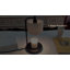 Lampe bougie chauffe-bougie avec minuterie, lampe bougie avec deux ampoules, chauffe-bougie à bougie, abat-jour en tissu blanc à base dorée-826889392