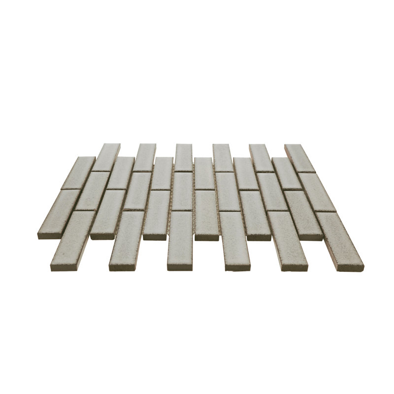 Seni 1" x 4" Porcelain Brick Joint Mosaic  Wall & Floor Tile, Pumice