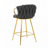 Rukija Upholstered Gold Plated Barstools-957667353