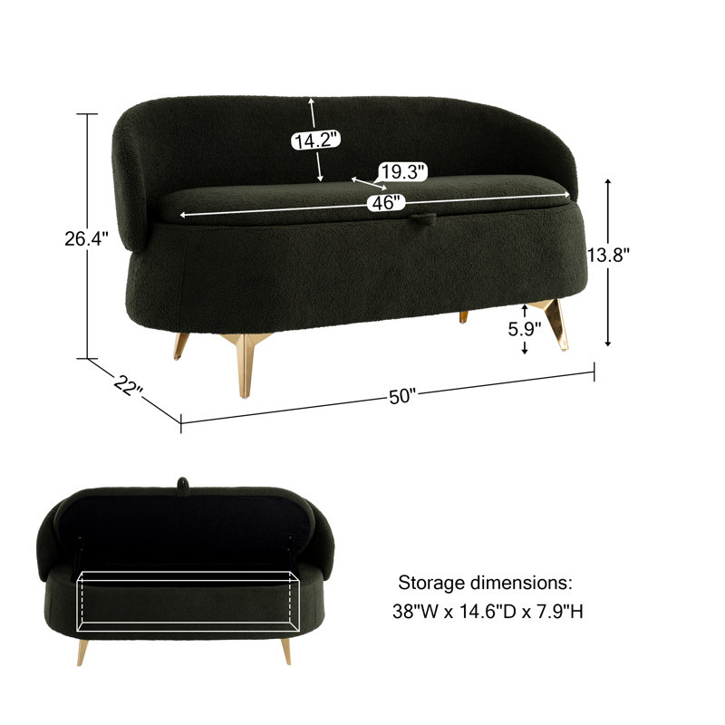Banc de lit Renitta, Vert