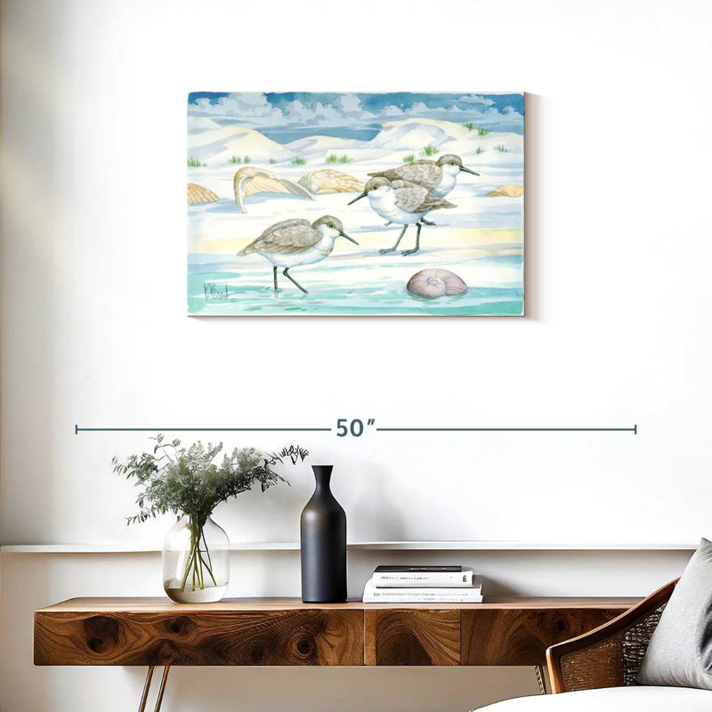 Shell Island Sandpipers, 20" H x 30" W