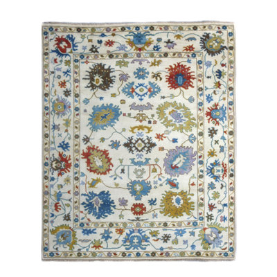 Tapis ivoire 9 x 12 Oushak