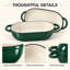 COSTASKF 5 qt. Non-Stick Enameled Cast Iron Oval Dutch Oven with Lid-137837528