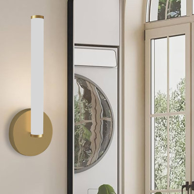 Farhanaaz Steel LED Flush Mounted Sconce