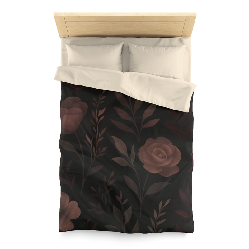 Microfiber Duvet Cover Boho Style, Design 67, Cream, Twin Duvet Cover