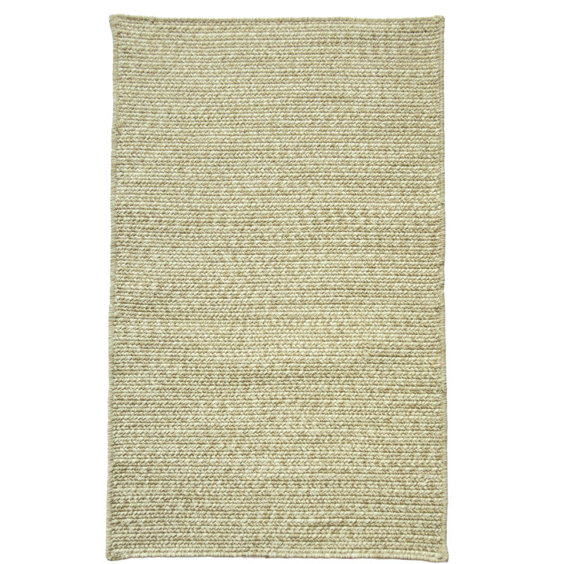 Tapis d'extérieur uni tressé Nautical Tweed, Chameau, Rectangulaire 2 pi x 3 pi