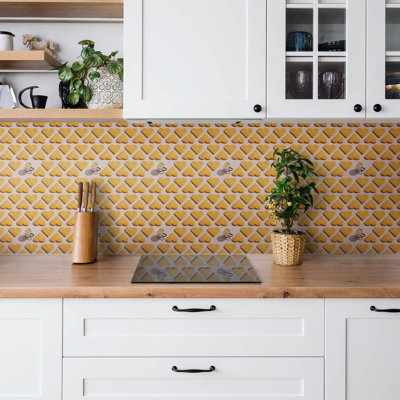 Benevides 50x100 cm Pvc Singular Tile in Brown