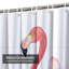 Rideau de douche imperméable aquarelle rose flamant rose avec 12 crochets-780820022