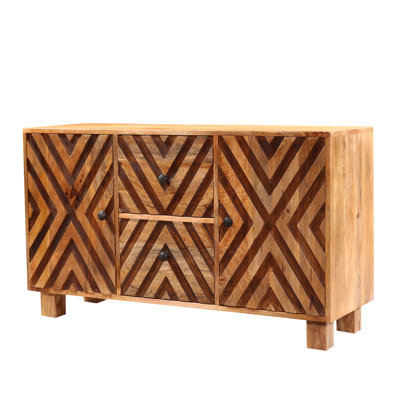 Chiavary 120cm Solid Wood Sideboard